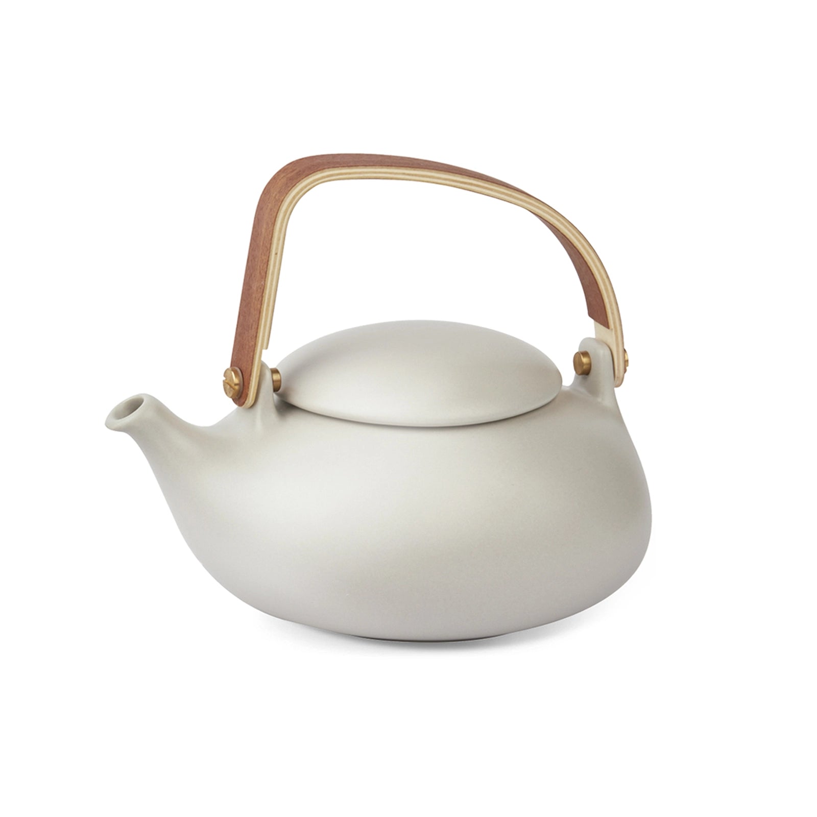 Japanese Ceramic 27 Oz Tea Pot with Fine Mesh Infuser Gray