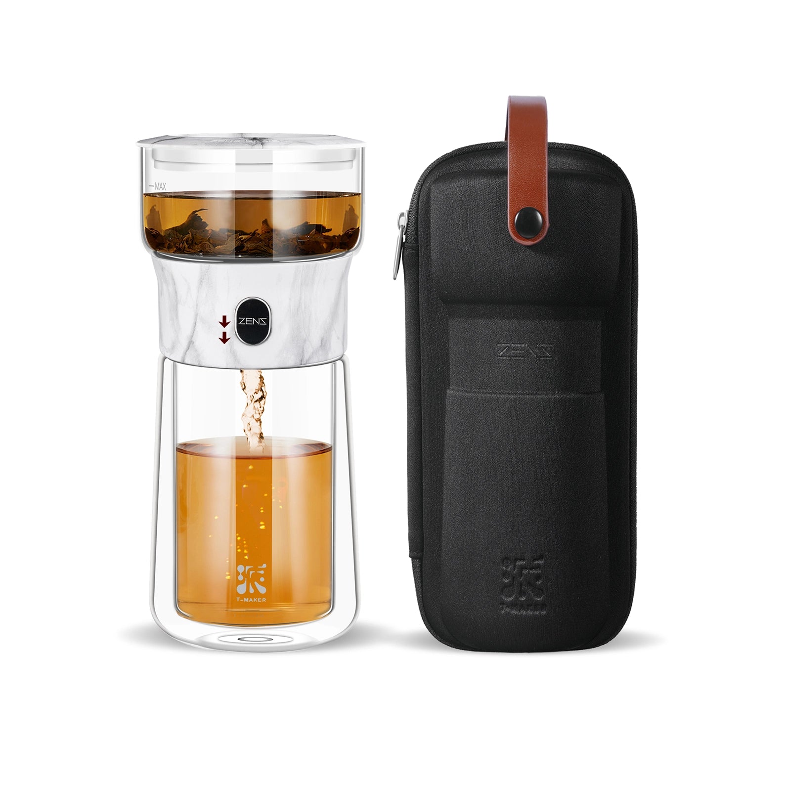 ZENS Modern Marble Solo Loose Tea Steeper