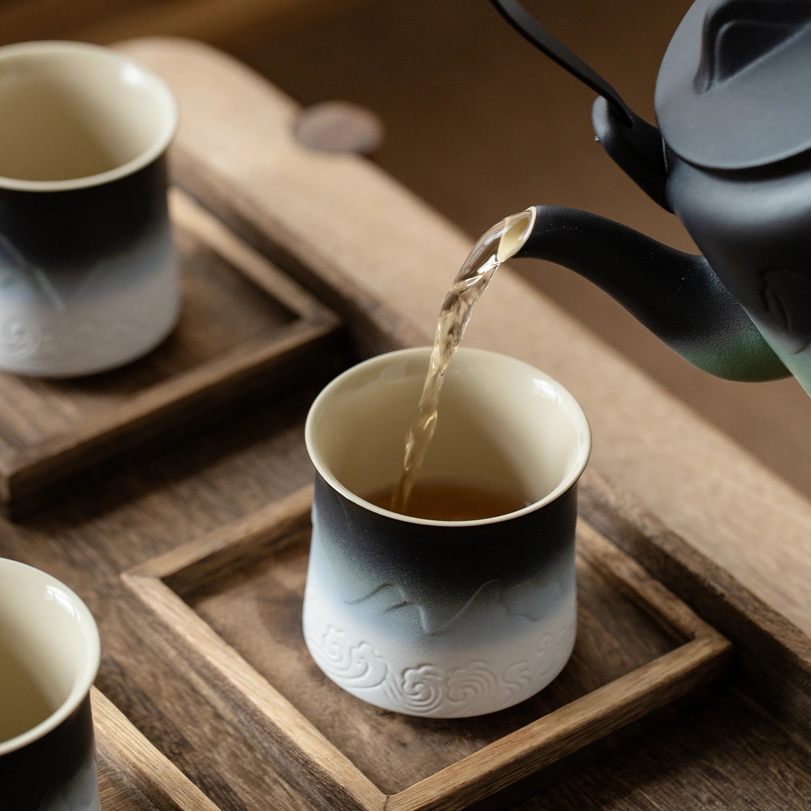zensliving japanese tea set - ceramic tea cup set - for tea lover gifts