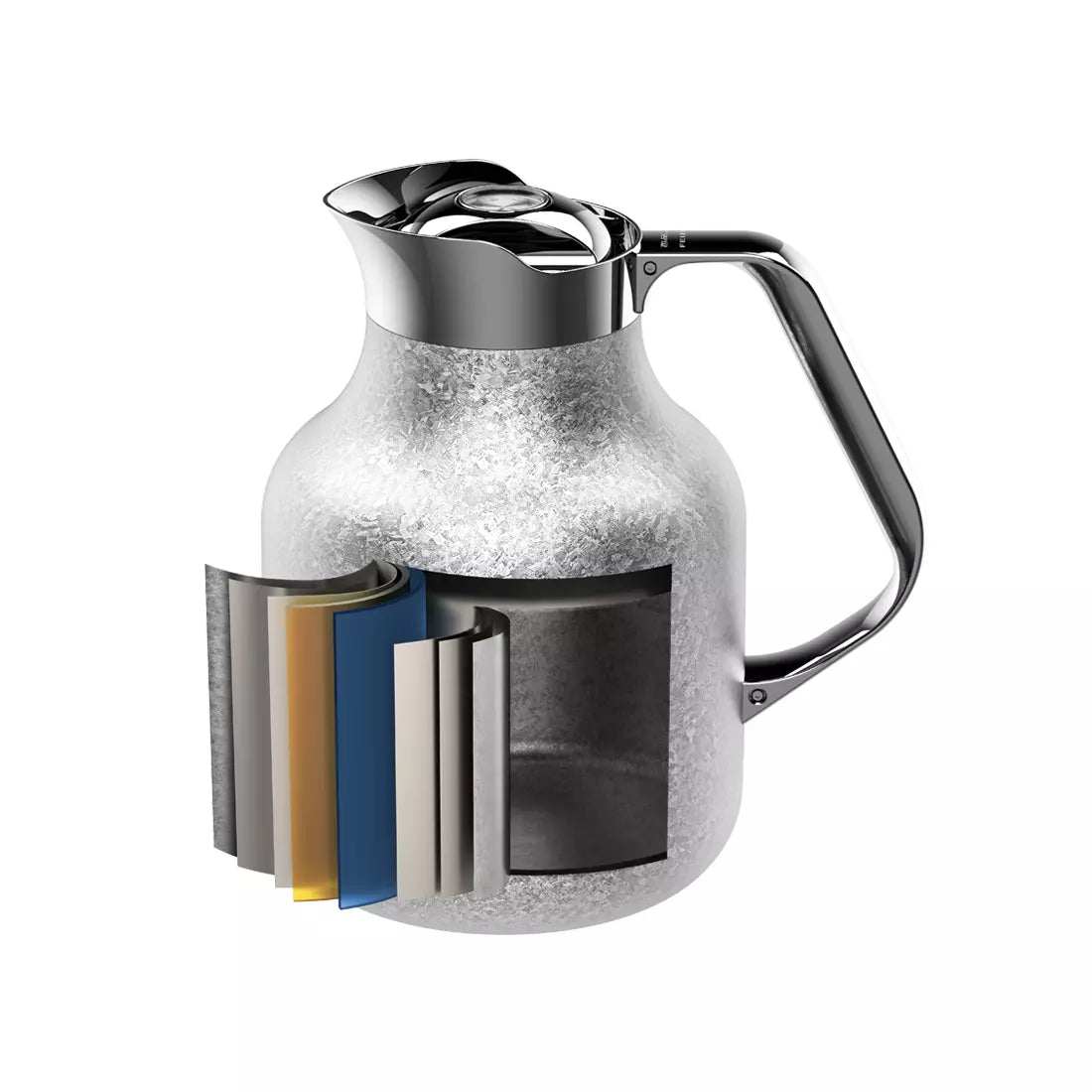 40 Oz Pure Titanium Thermal Steeping Teapot with Infuser Silver