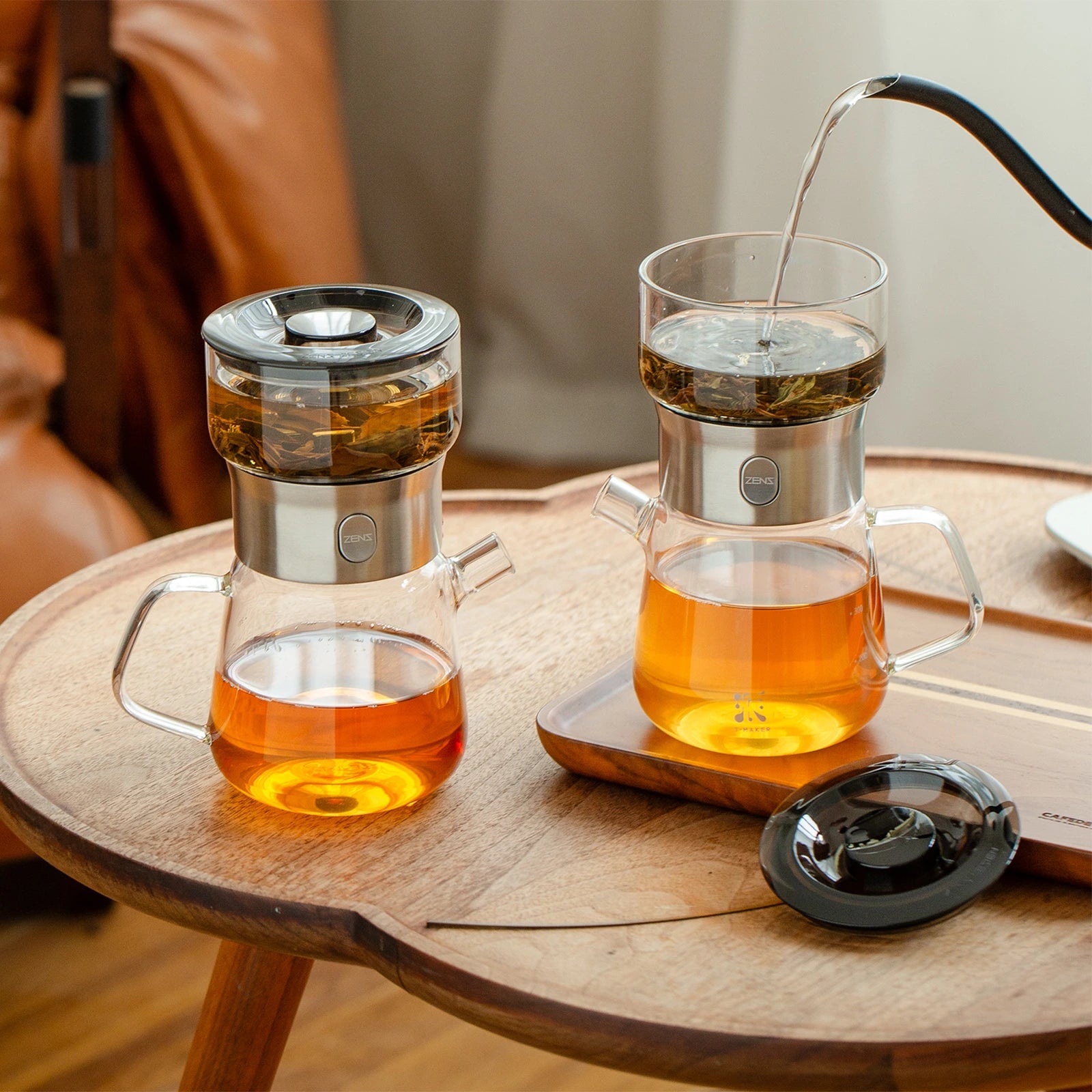 Share Portable Gongfu Teapot Set Black with 2 Cups