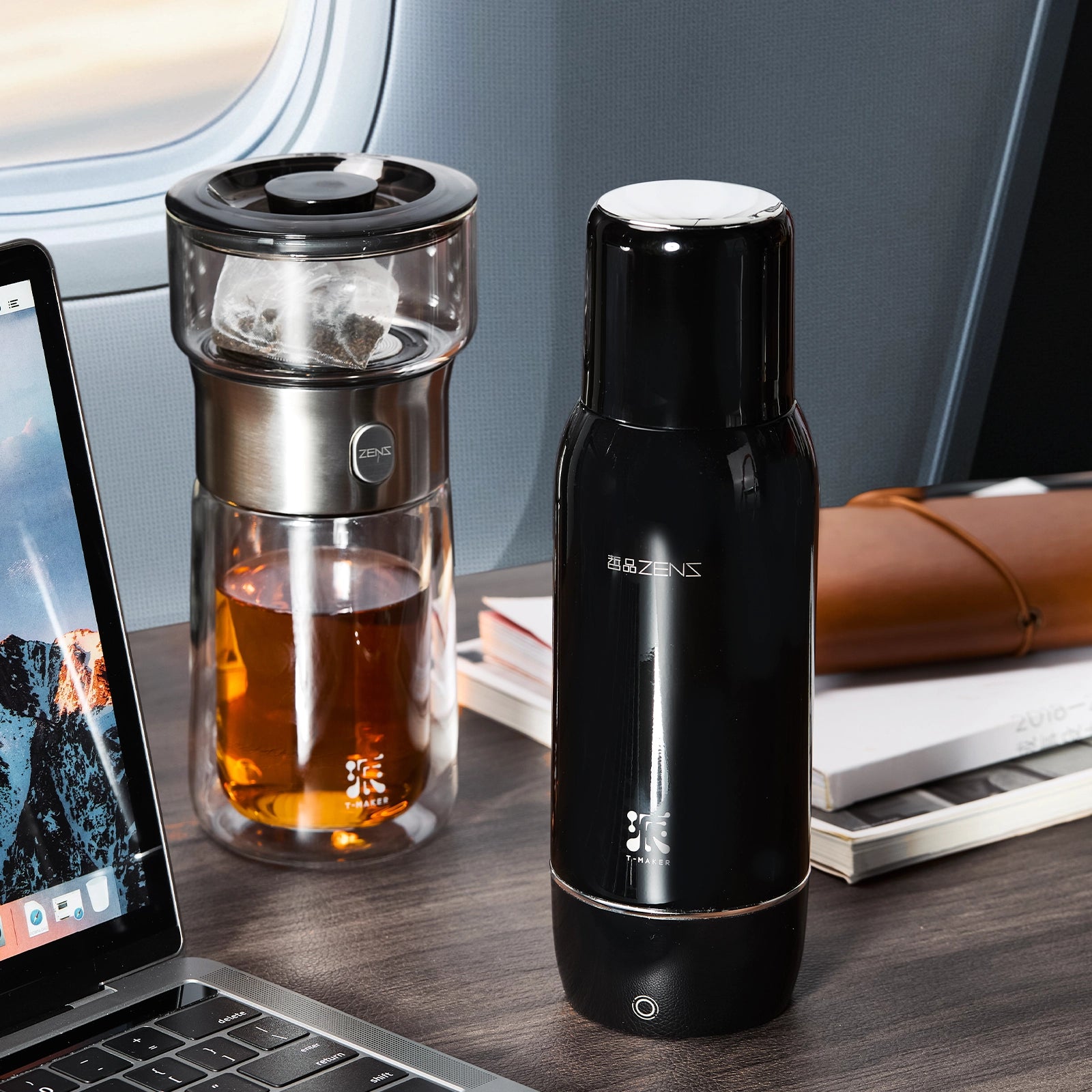Fast Heating Electric Kettle & Tea Maker Portable Set