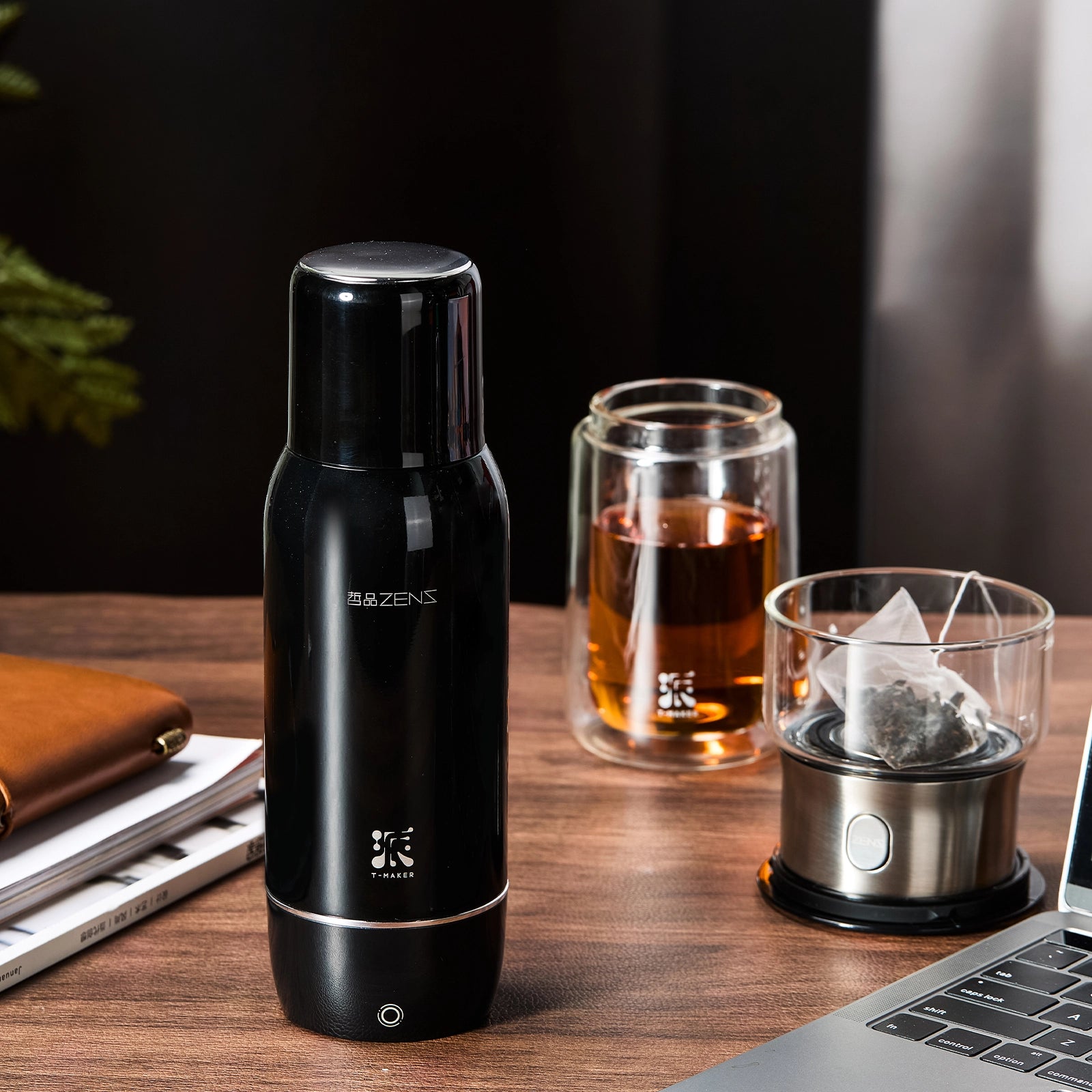 Fast Heating Electric Kettle & Tea Maker Portable Set