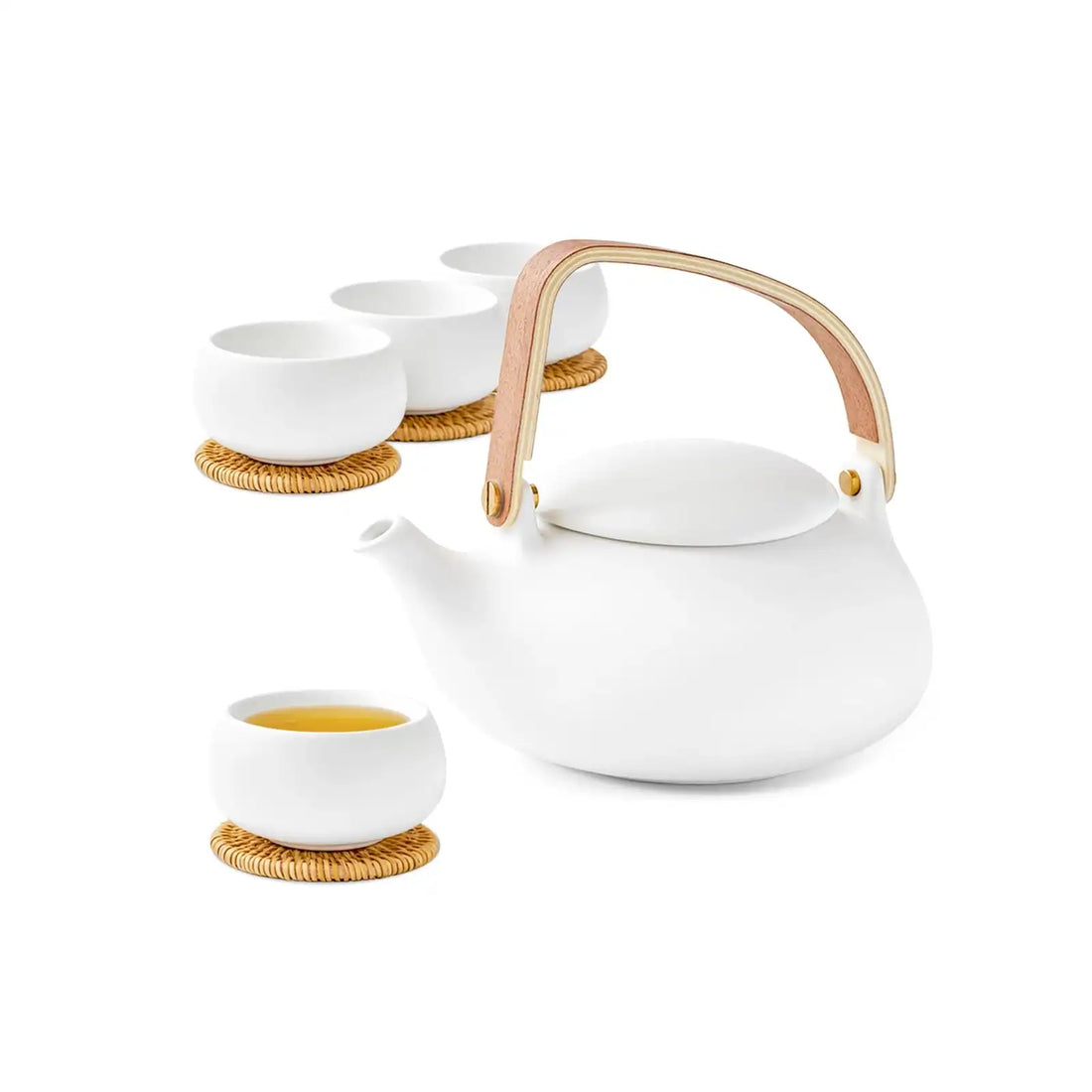 zensliving white-ceramic-teapot-set with cups