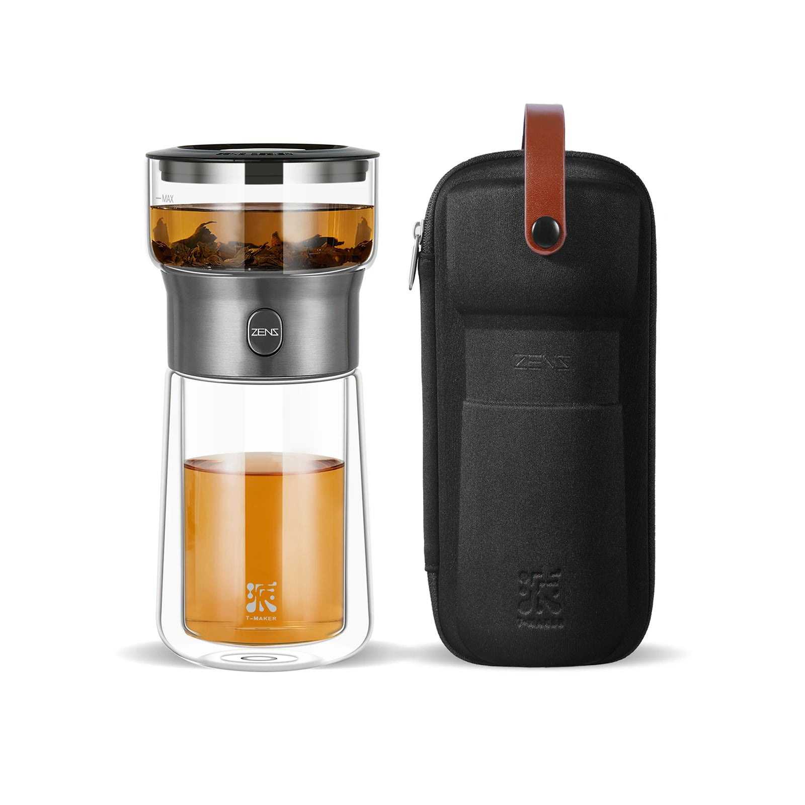 zens pai series glass smart tea maker black