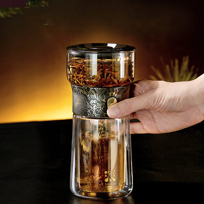 ZENS Black Dragon Solo Glass Tea Brewer