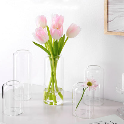 ZENS Glass Vases for Centerpiece