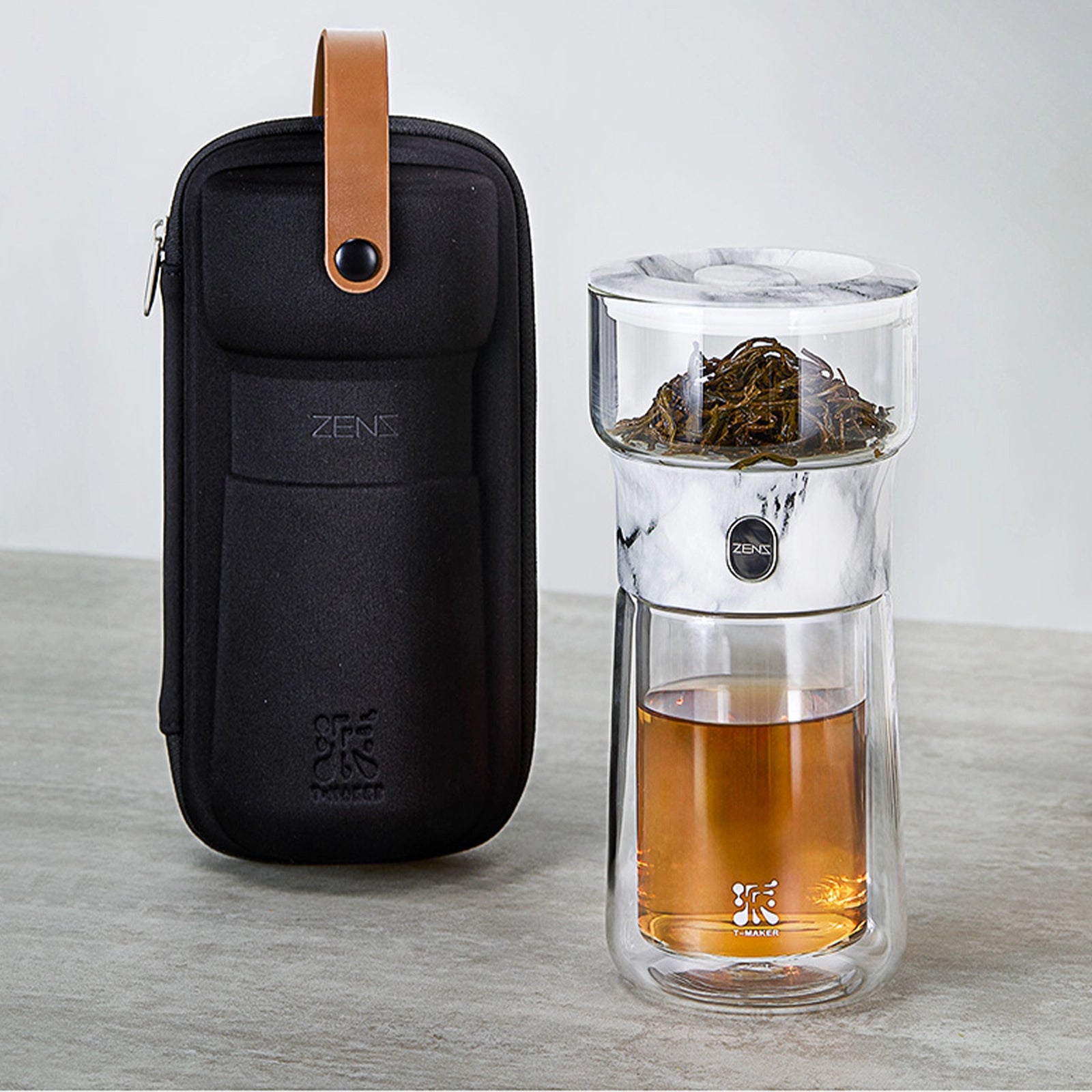 ZENS Modern Marble Solo Loose Tea Steeper