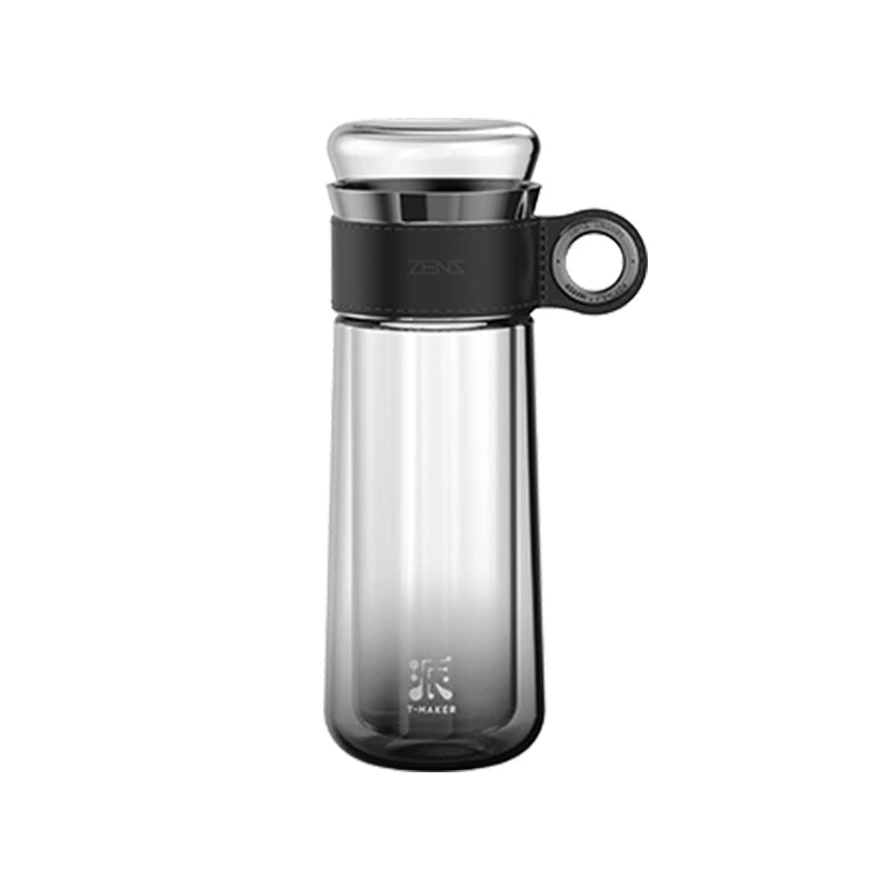 10 Oz Portable Tea Maker for Tea-Water Separation Gradient Black