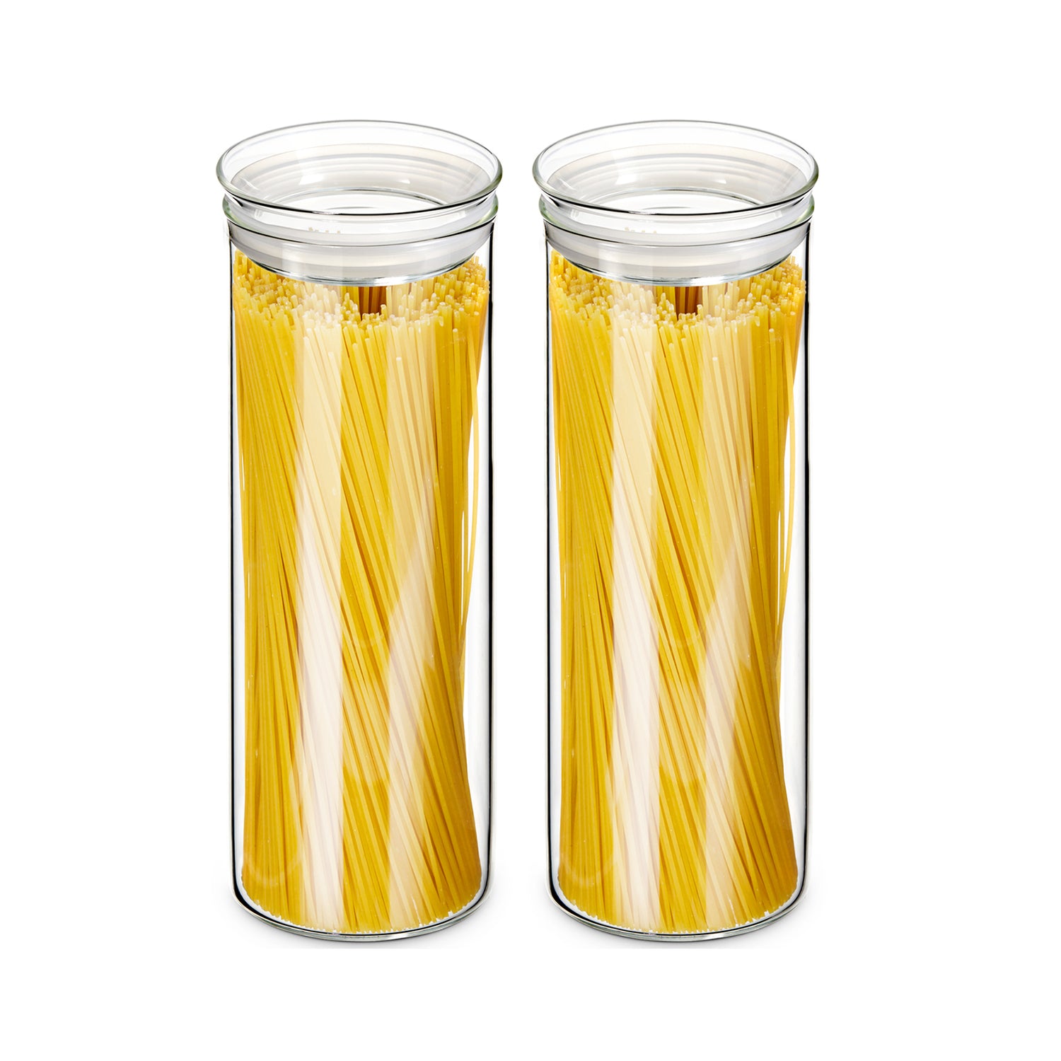 65.5Oz Kitchen Airtight Glass Pasta Storage Containers