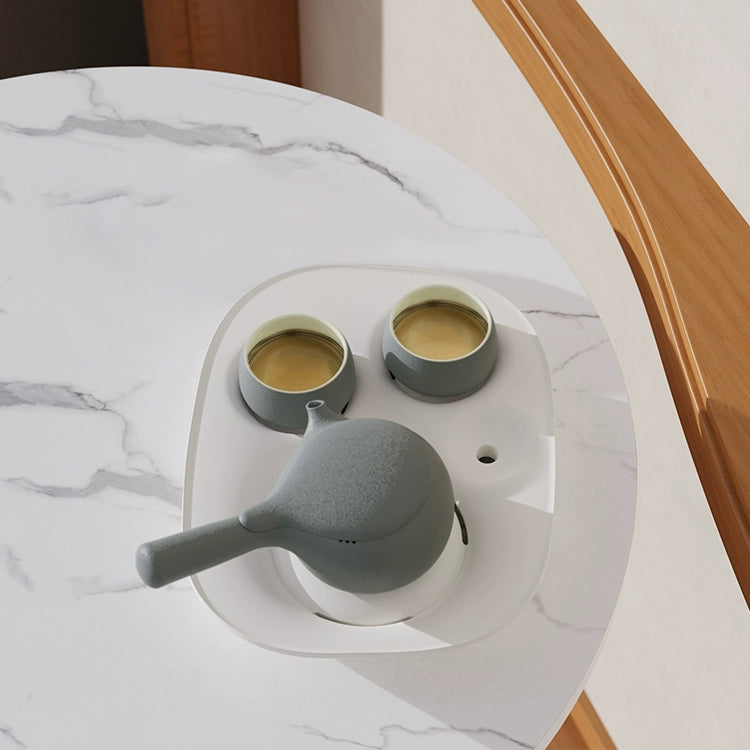 Japanese Ceramic Kyusu Tea Set 2 Cups with Tea Tray Grey