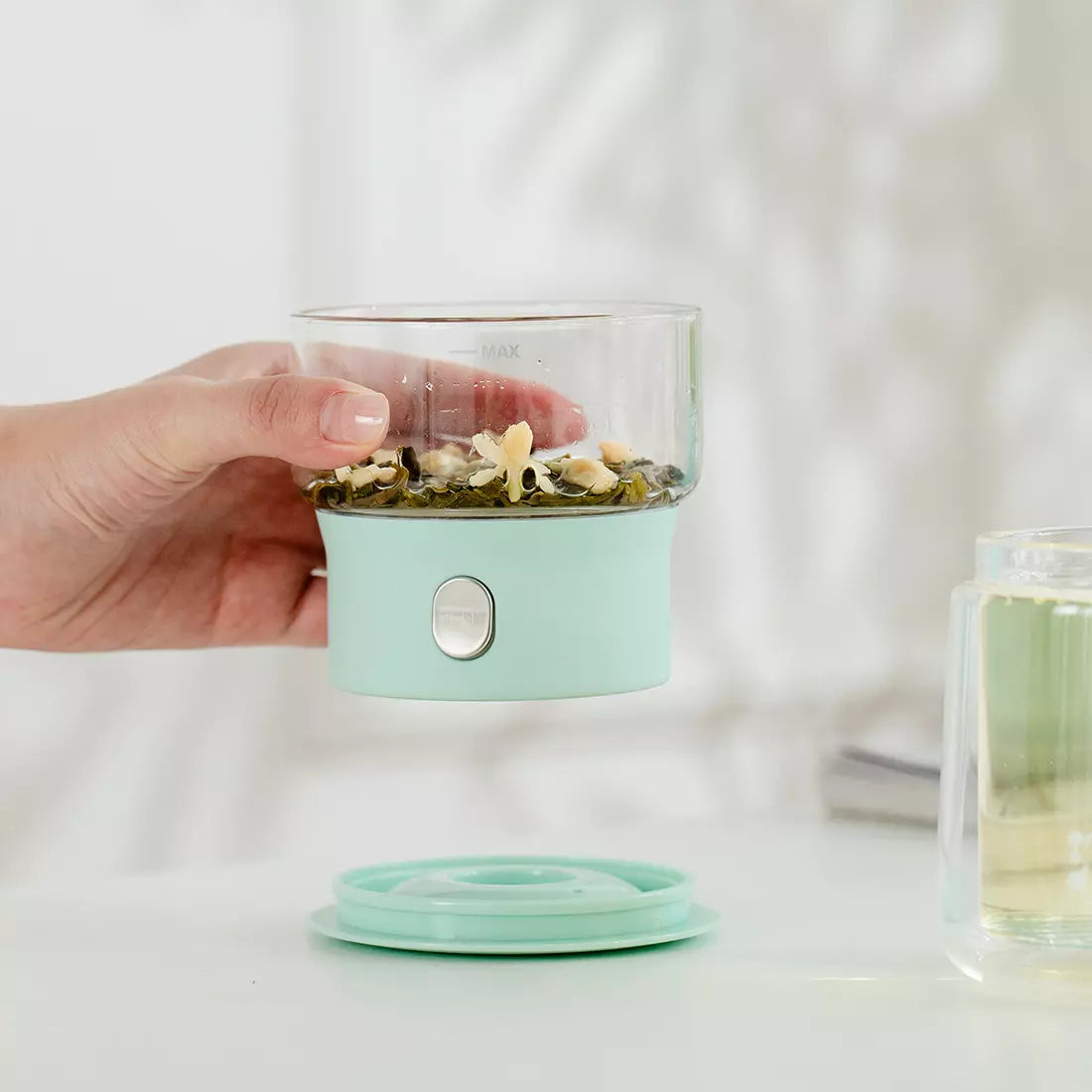 Smart Tea Maker for Loose Tea 6.4 Oz Cup Solo Tea-Time Blue