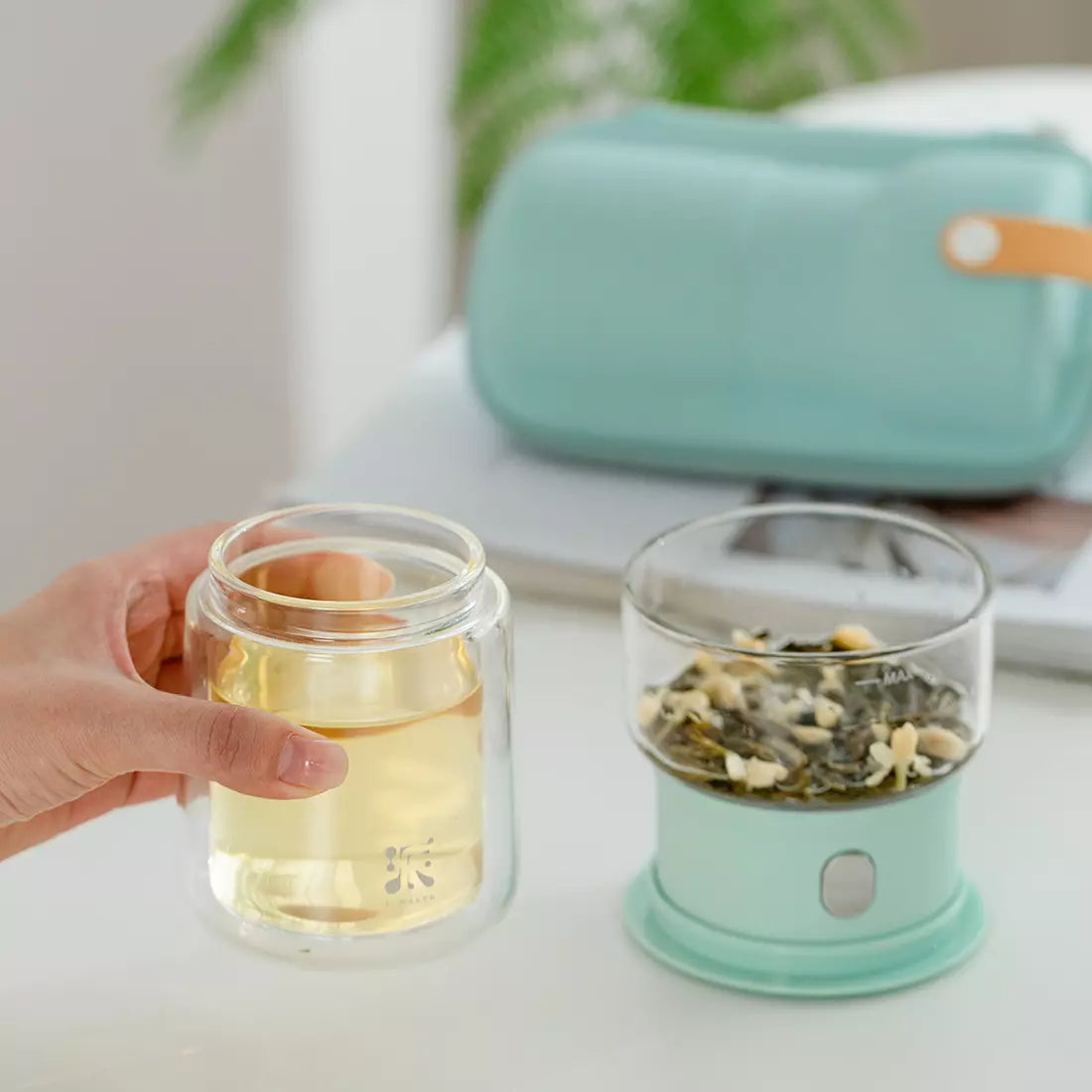 Smart Tea Maker for Loose Tea 6.4 Oz Cup Solo Tea-Time Blue