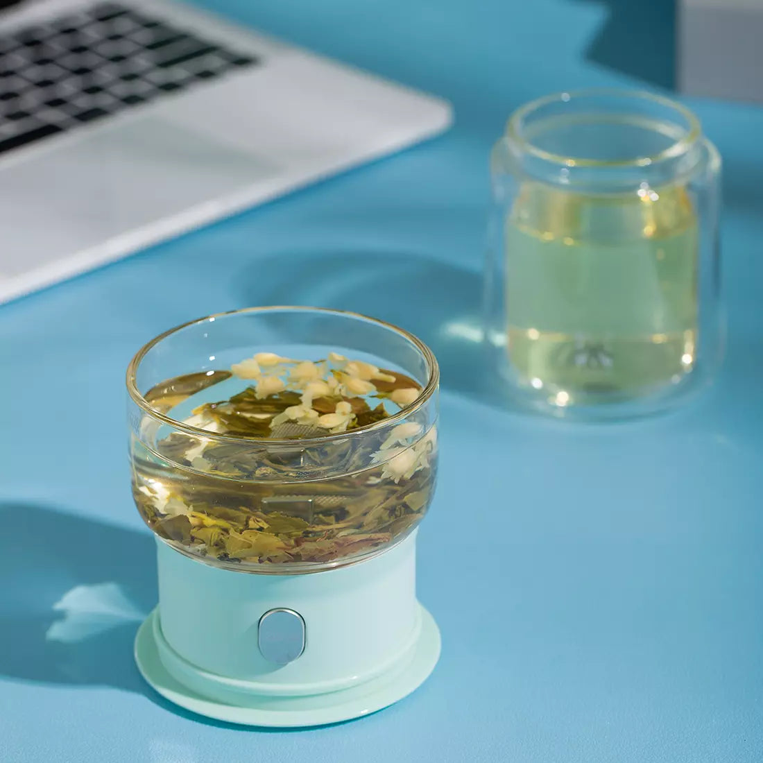Smart Tea Maker for Loose Tea 6.4 Oz Cup Solo Tea-Time Blue
