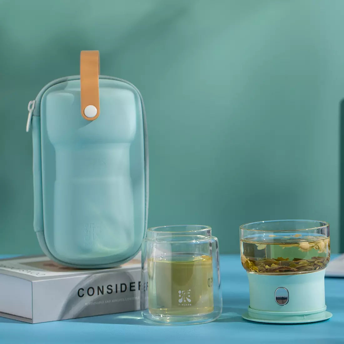 Smart Tea Maker for Loose Tea 6.4 Oz Cup Solo Tea-Time Blue