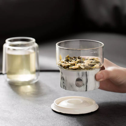 Smart Tea Maker with Travel Tea Kits 6.4 Oz Cup Marble