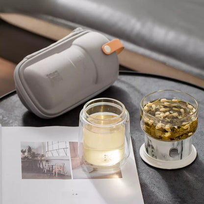 Smart Tea Maker with Travel Tea Kits 6.4 Oz Cup Marble