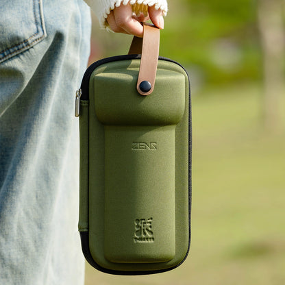 Smart Tea Maker with 9 Oz Tea Cup &amp; Modern Bag Army Green