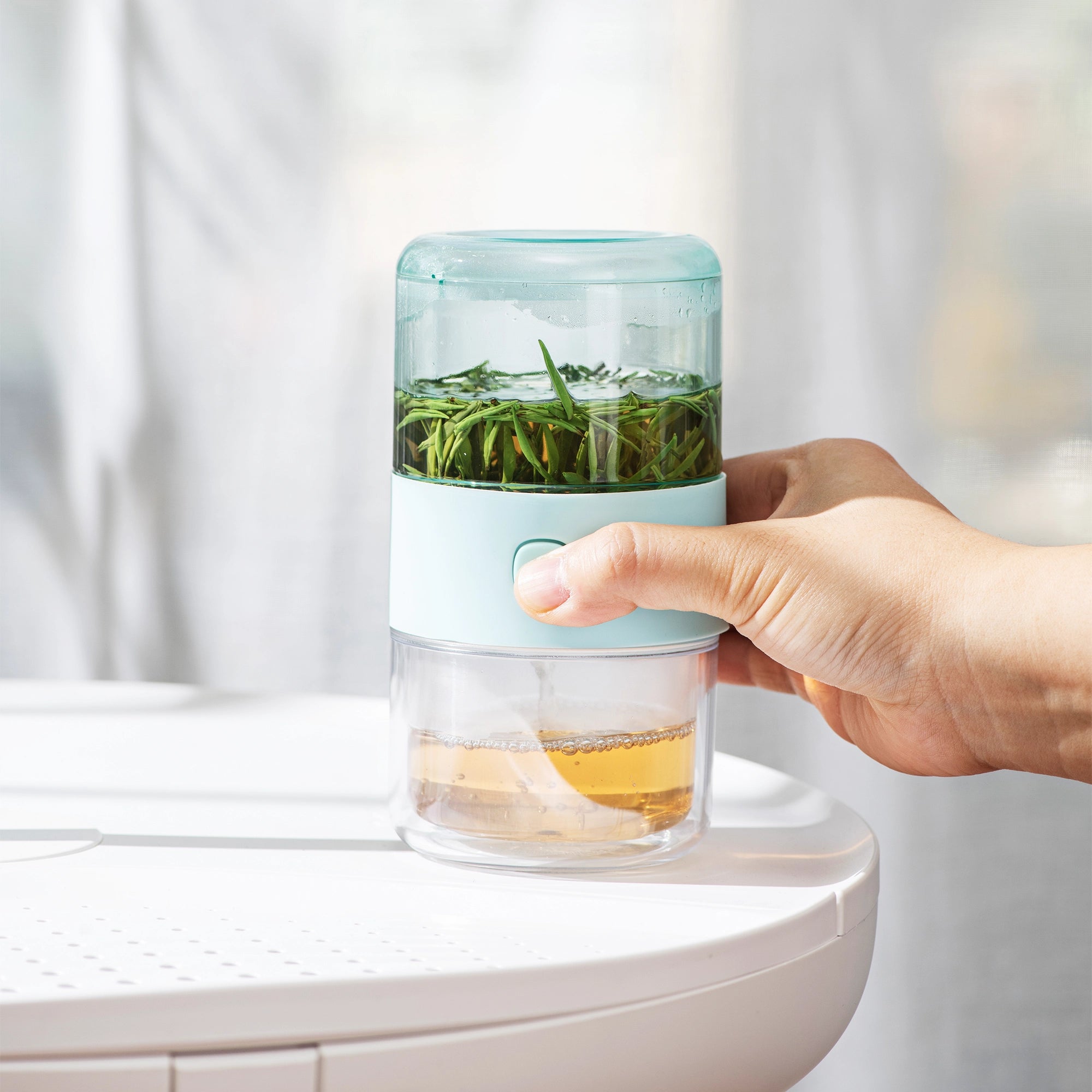 zens smart tea maker tritan blue for tealover 